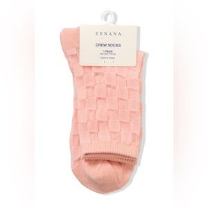 Zenana FASHION CHECKERED SHEER MESH SOCKS